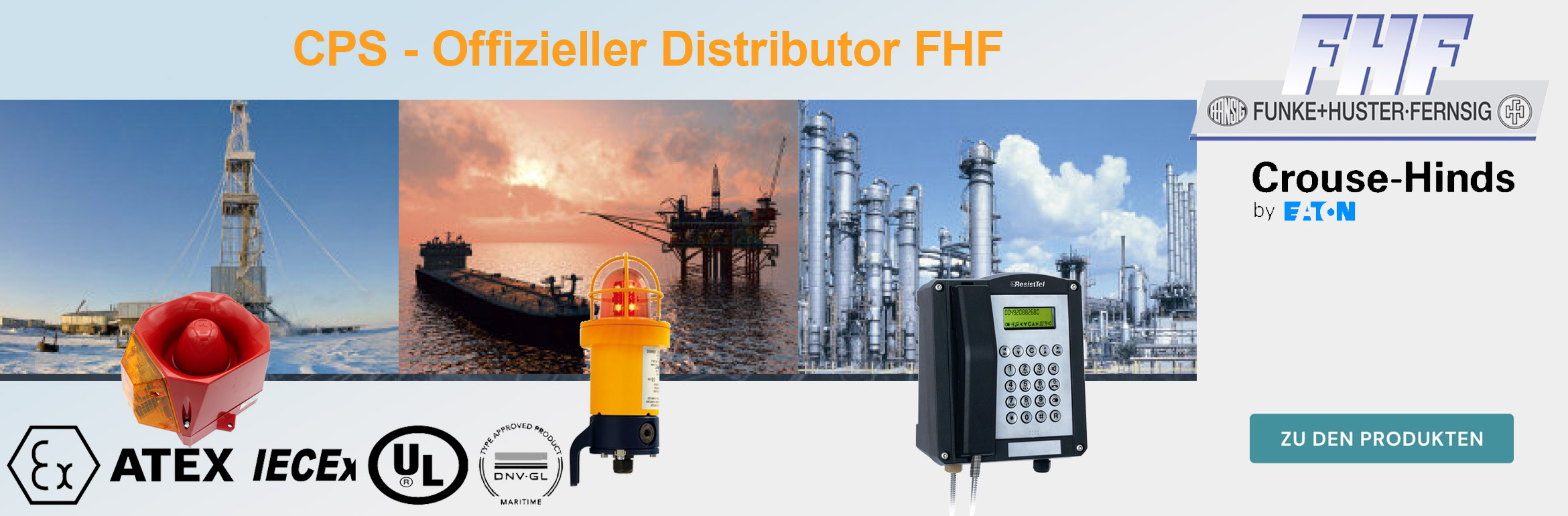 Die CPS GmbH ist offizieller Distributor von FHF und kann Ihnen alle Produkte anbieten. 